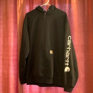 Carhartt Men’s Hoodie Loose Fit Size Large Sleeve Logo Like New No Defects